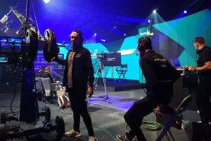 Behind the Scenes Produktionsteam Hybrid-Event