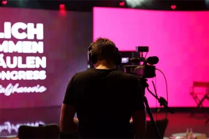 Kameramann filmt Event