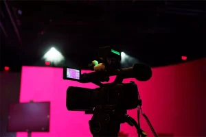 Closeup Kamera filmt während eines Events