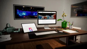 KI generierte Einsicht in die Produktion einer Aufnahme im Studio4.DIGITAL