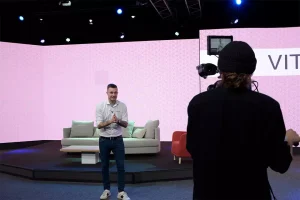 Behind the Scenes Kamera Aufnahme von Onlinekurs VITORI